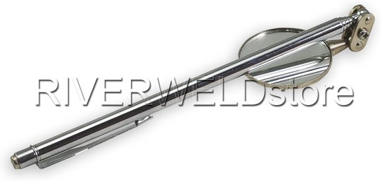 Inspectiespiegel Telescopisch - Zwenkarm Gereedschap - Motor Inspectie - 360 Graden Draaibaar - 60 cm - Zilverkleurig — afbeelding 5