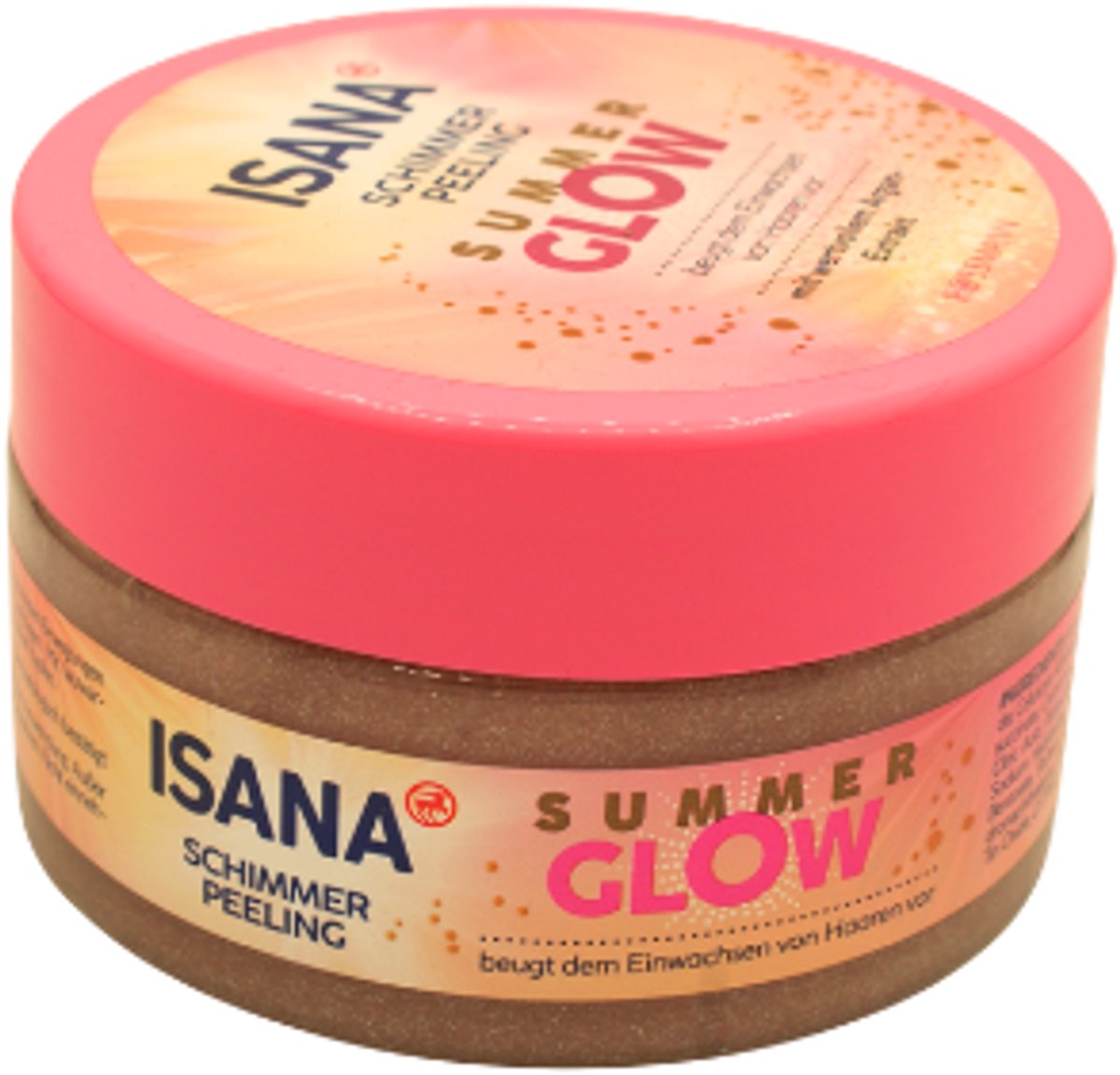 ISANA Summer Glow Shimmer Peeling - 200 ml | Body Scrub met Shimmer & Arganextract - Voor een Gladde Stralende Huid - Limited Edition 2026