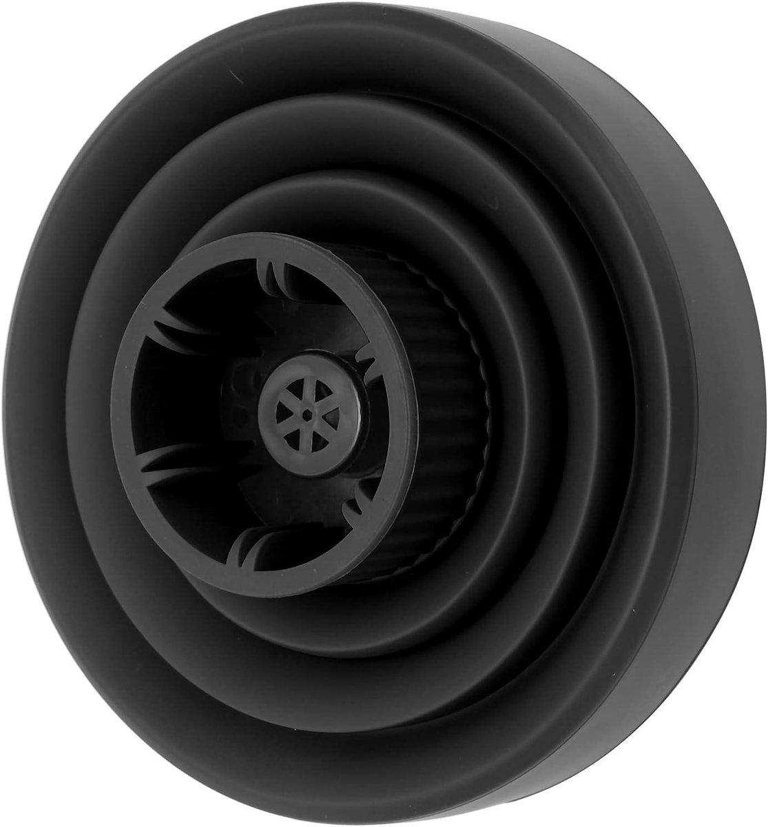 Haardroger Diffuser - Opvouwbare Accessoire - Krullen Stylen - Premium Siliconen Materiaal - 4-5 cm Diameter - Zwart