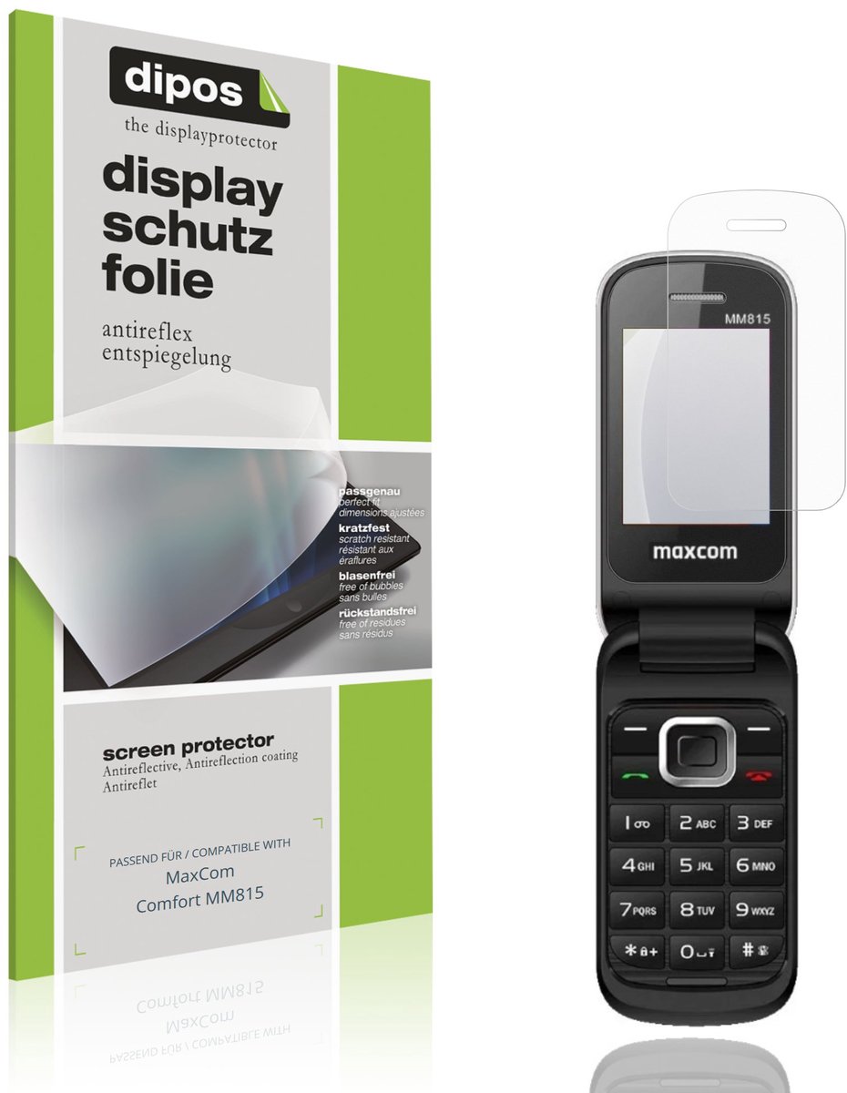 dipos – 4x Matte Beschermfolie geschikt voor MaxCom Comfort MM815 | Krasbestendige & antireflecterende Screenprotector Ultra-Thin