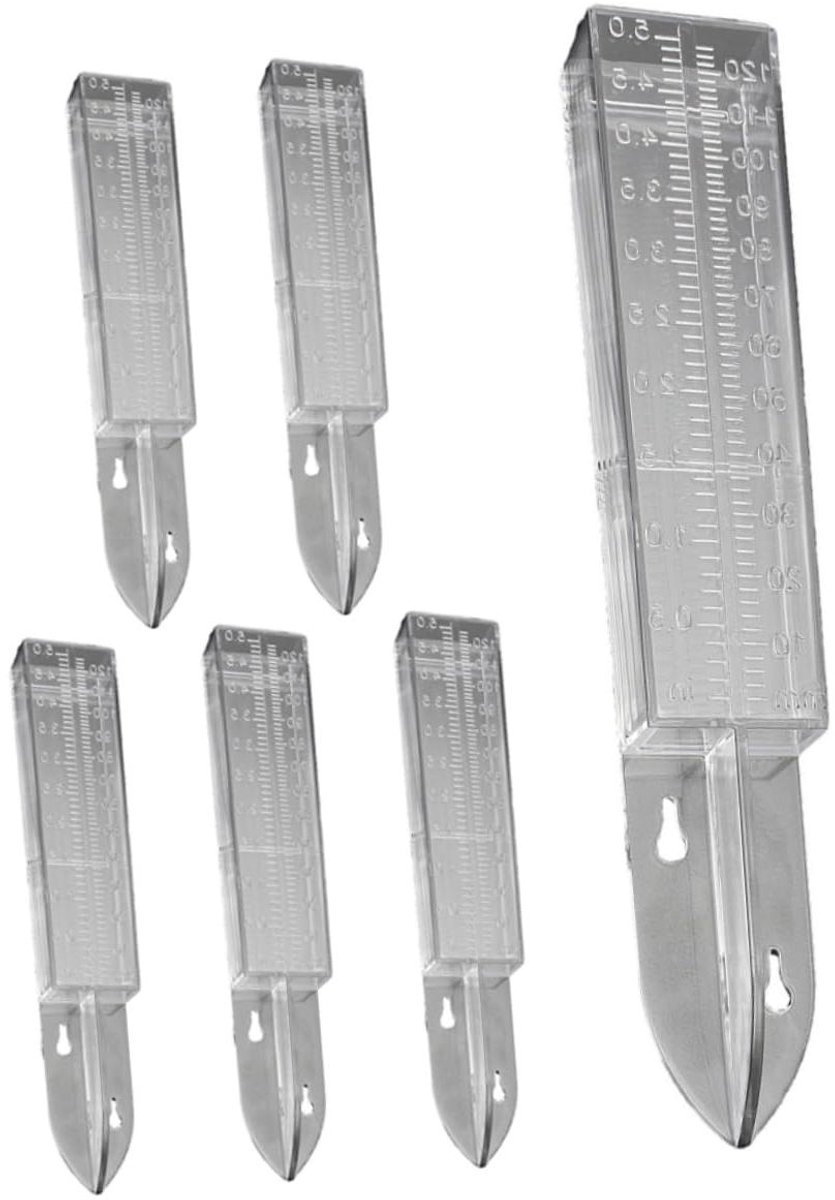 Regenmeter Tuin - Regenmeter Buiten - Tuinonderhoud Meten - Nauwkeurige Meting - 25 cm - Transparant