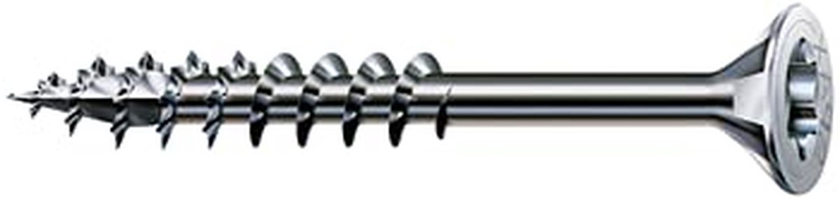 Verzonken Houtschroeven - Multikop Schroeven - Houtverbindingen Maken - WIROX A3J Oppervlaktebehandeling - 8 x 280 mm - Zilverkleurig