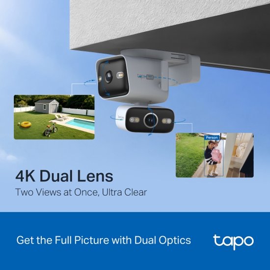 Tapo C575D - Beveiligingscamera Buiten - Bewakingscamera - 4K - Pan/Tilt - Dual Lens — afbeelding 3