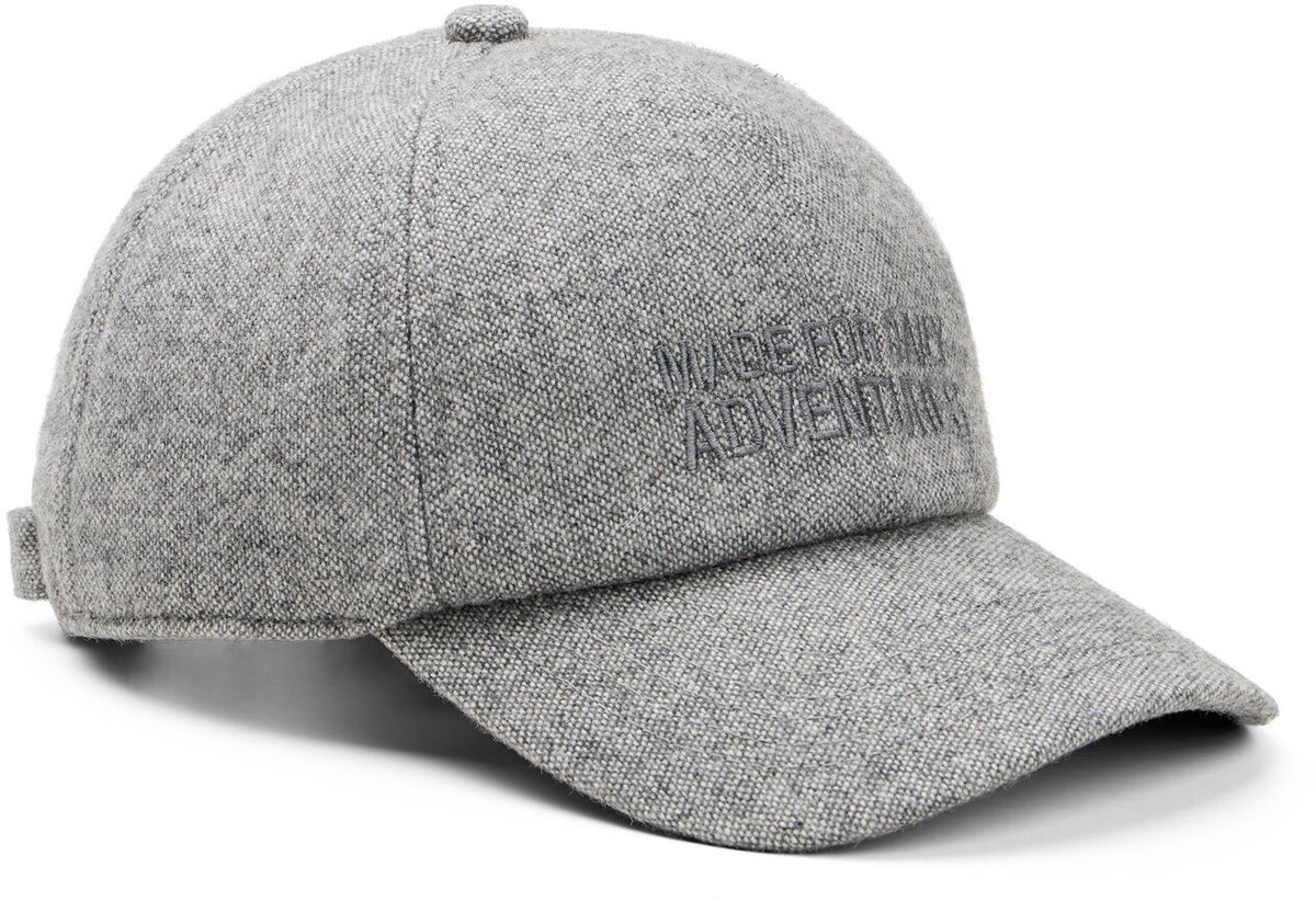 camel active Gewatteerde pet van wolmengsel - Maat menswear-OS - Grijs