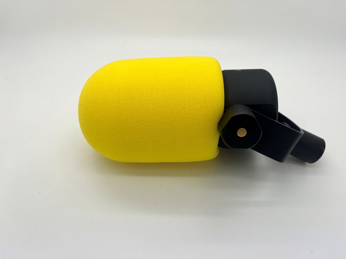 Microfoon plopkap - Geel - Geschikt voor de rode podmic