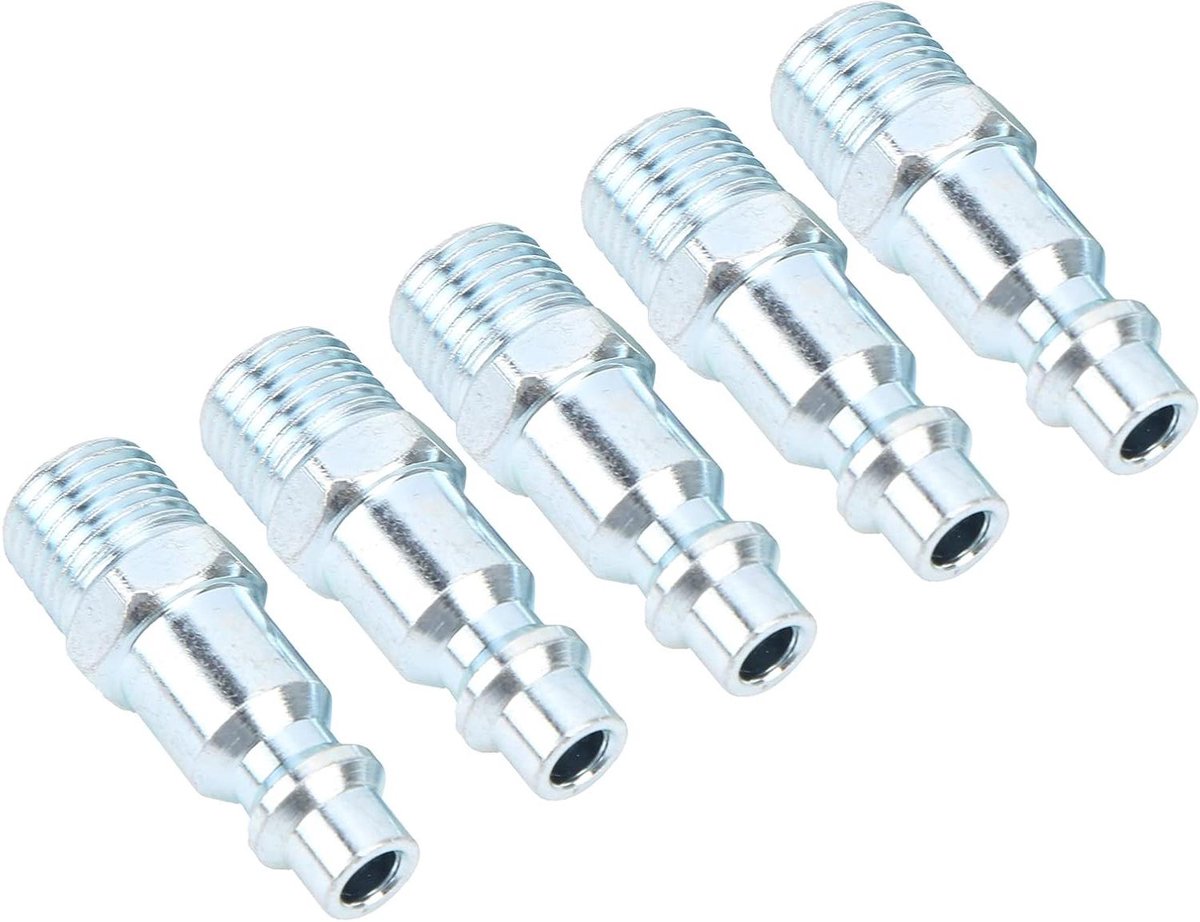 Pneumatische Gereedschap Connector - Luchtkoppeling Set - Efficiënt Werken - Corrosiebestendig Gelegeerd Staal - 50 x 50 x 10 mm