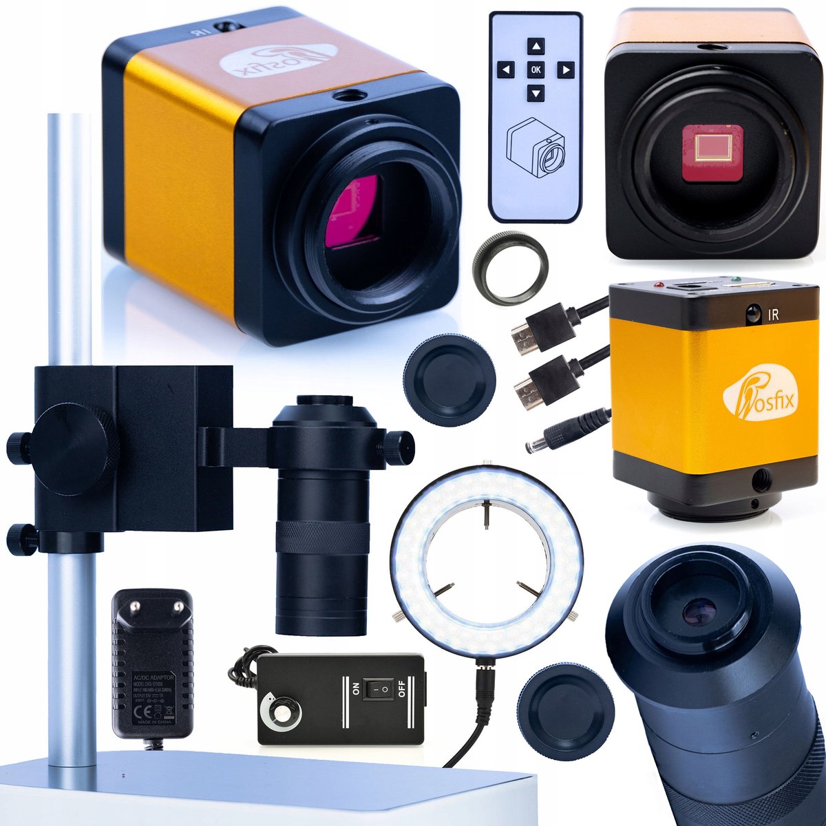 Rosfix Microscoopset PEGASUS Pro KMPP-HDMI-TF - Microscoopcamera 12MP HDMI
