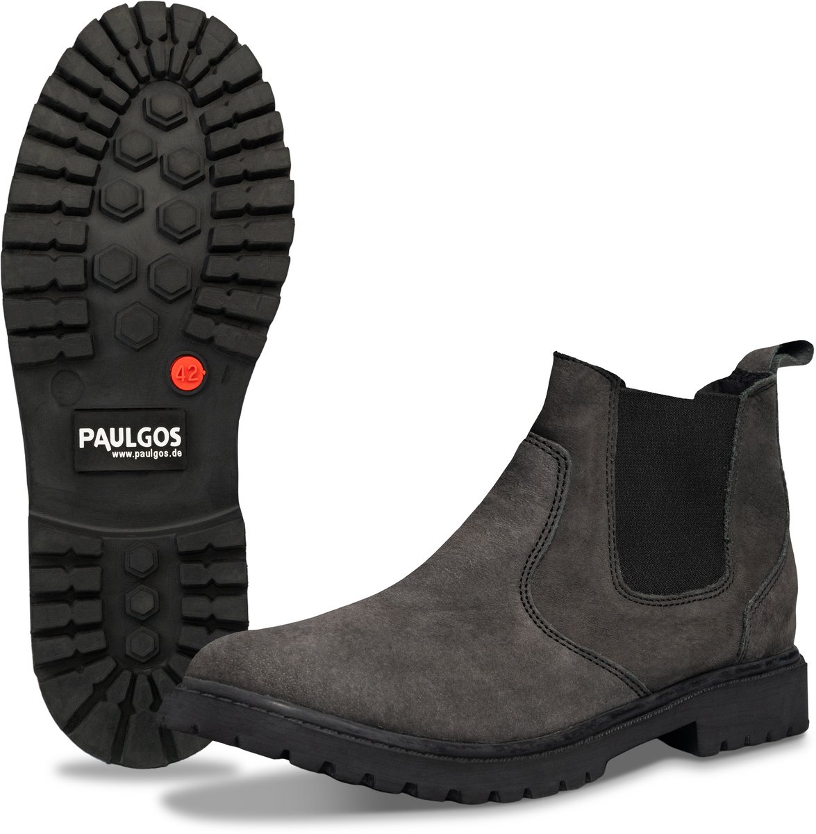 PAULGOS Chelsea-boots voor heren van echt leer – Maten 39–47, verkrijgbaar in 3 kleuren