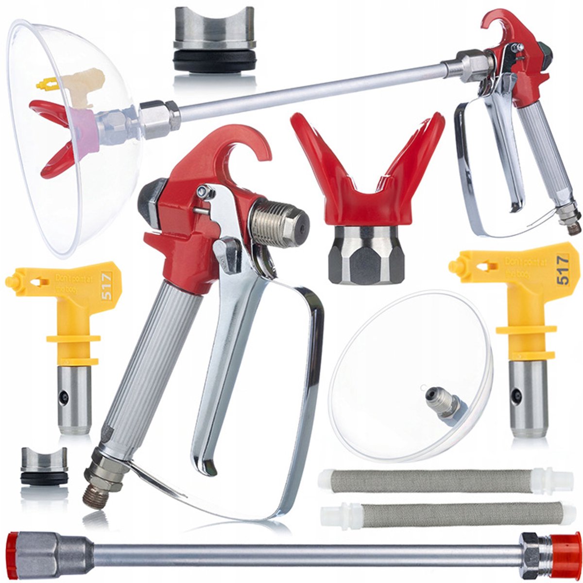 Rosfix Set Airless Verfspuit Accessoires - Spuitpistool met Spuitmond 517