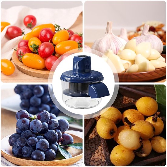 Automatische Pelmachine - Keukenmachine Schilmachine - Groenten Fruit Ontschillen - Draadloos Met Batterij - 24x24x18cm - Wit — afbeelding 5