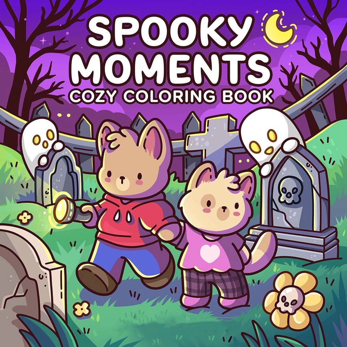 Spooky Moments: Kleurboek voor Volwassenen en Tieners met Schattige en Licht Hartverwarmende Momenten voor Ontspanning (Cozy Coloring Boek) – Paperback – 25 Maart 2026