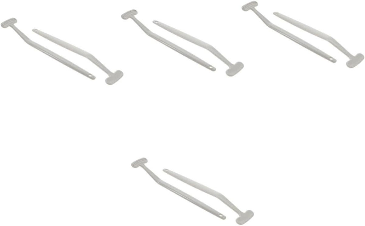 Tongschraper Set - Tongborstel Mondreiniger - Verbeteren Mondgezondheid - Verwijdert Tongcoating - 165 cm - Grijs
