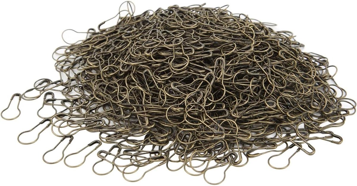 Kleine Veiligheidsspelden - Naaispelden Handwerk - Kleding Repareren - Roestvrij Legering - 1000 Stuks - Antiek Messing