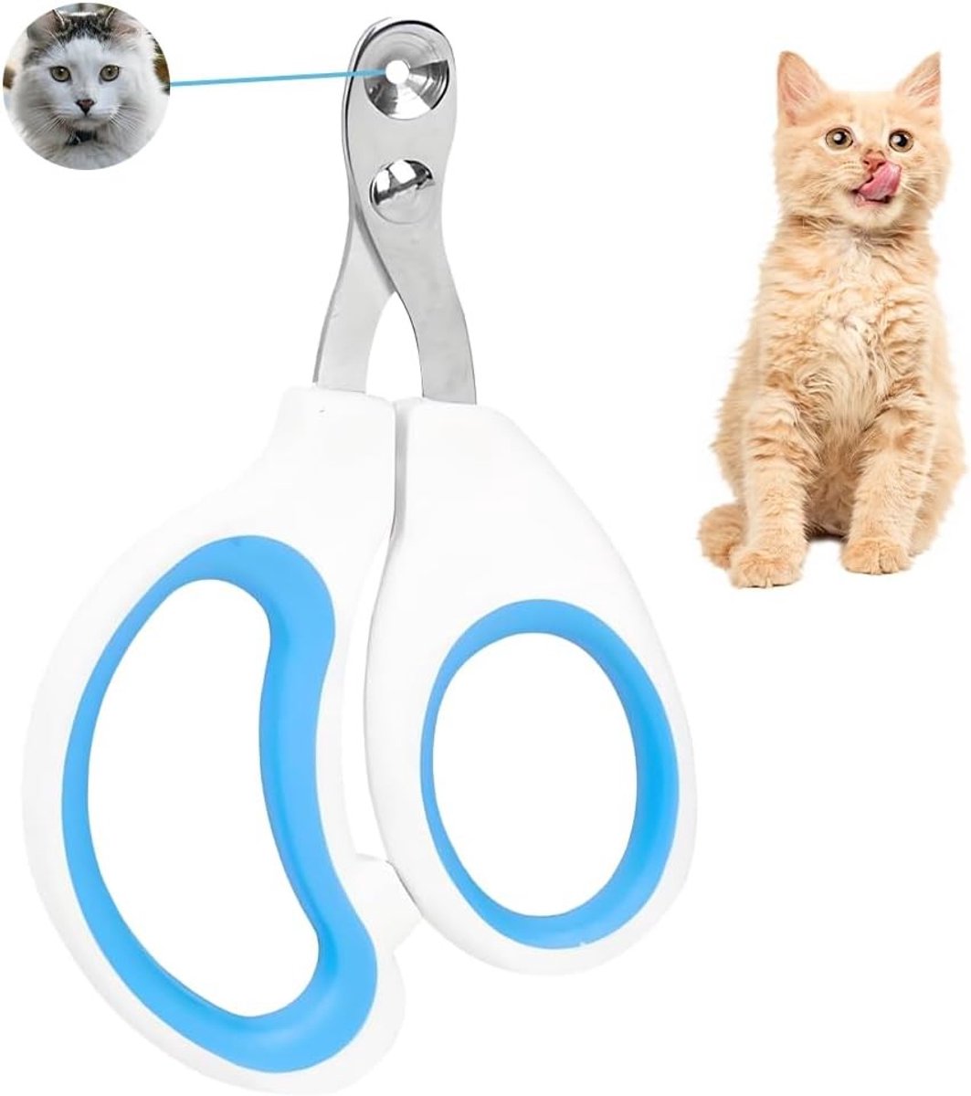 Professionele Nagelknippers voor Katten met Verwijderbare LED Verlichting Geschikt voor Kittens, Konijnen en Kleine Huisdieren