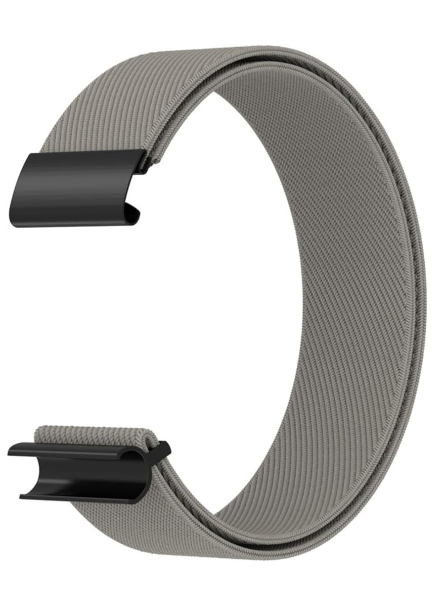 Allvia® Whoop Band - Fitness Band - Fitness Accessoires - Horlogeband voor WHOOP 4.0 - Ademende en Verstelbare Nylon Sportband - Asgrijs - 16cm x 6cm x 2cm