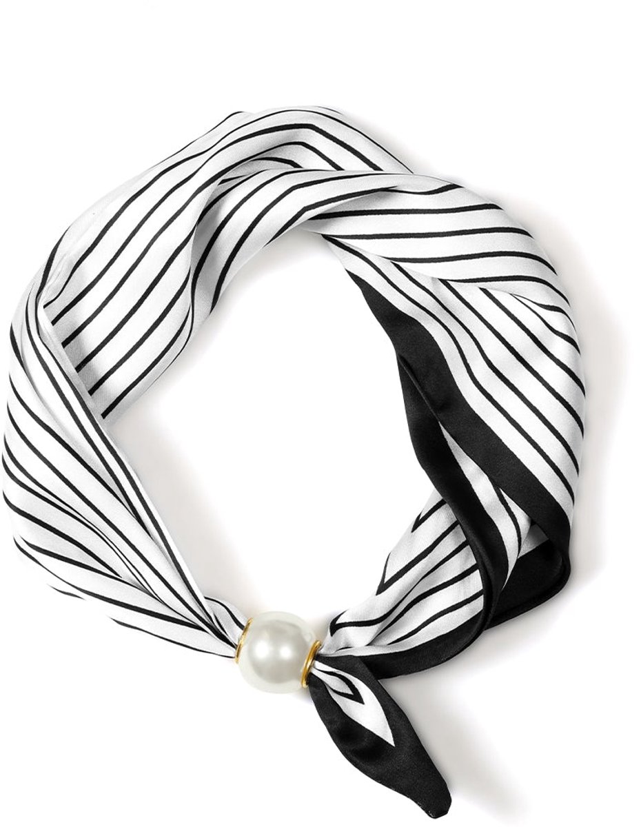 Zomersjaals met strepen, casual, polyester, dagelijkse accessoires