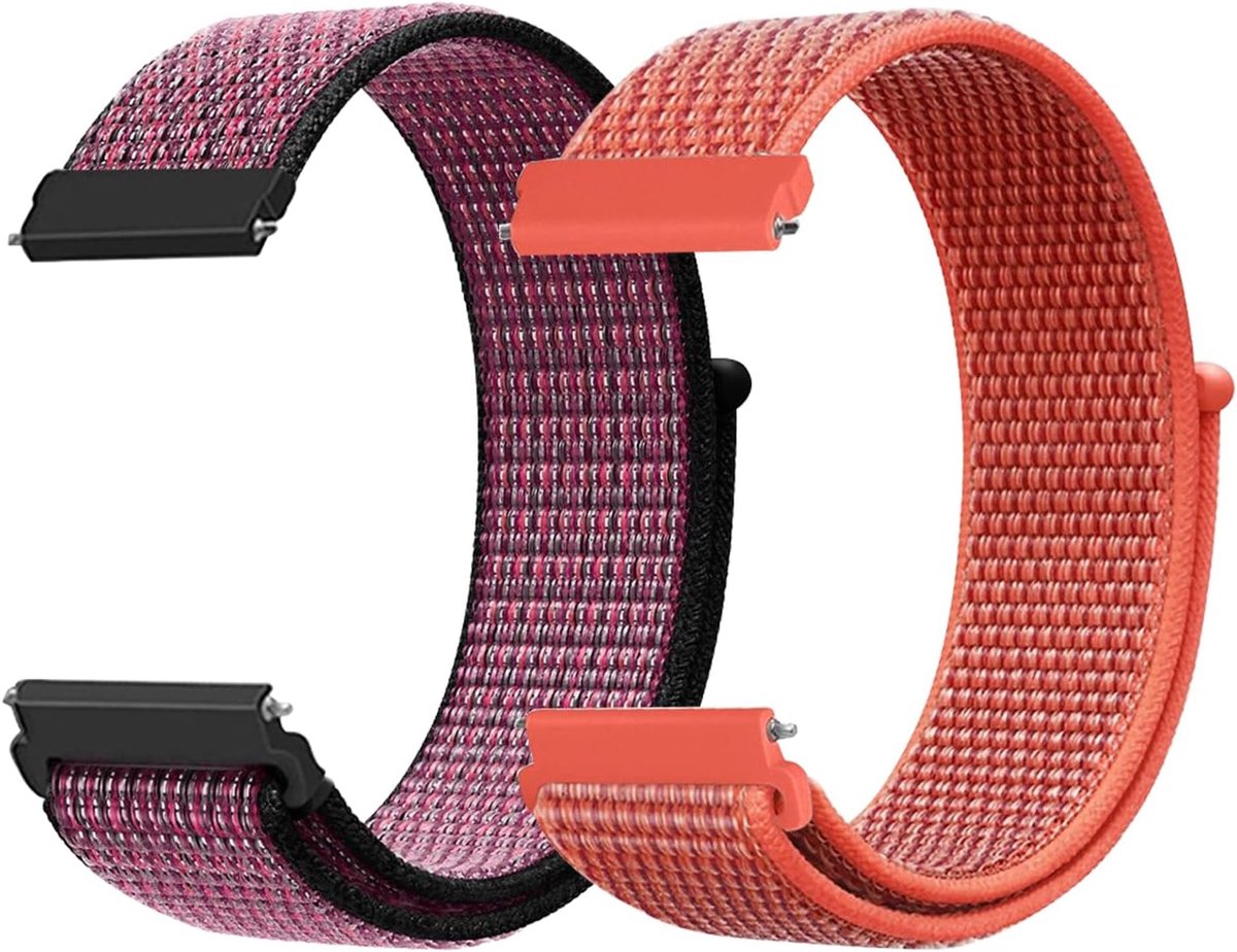 Nylon Watch Straps 20mm Replacement Bracelets for Kids Quick Release Breathable Adjustable Smartwatch Bracelet for - ShopVlot