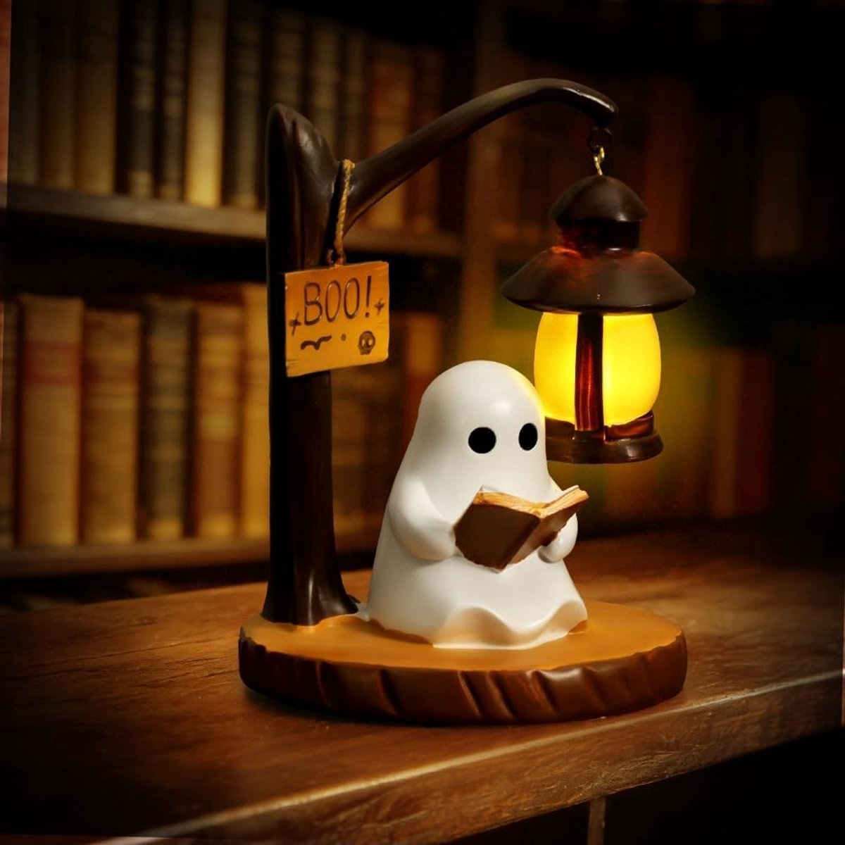 Spook Leeslamp - Spook onder de lamp - 3D Ontwerp - LED Leestlamp voor Slaapkamer en Studeerkamer