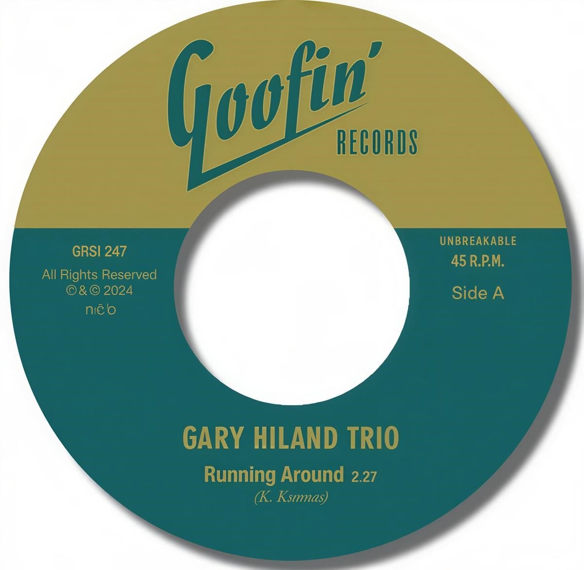 Gary Hiland Trio - Running Around (7" Single)