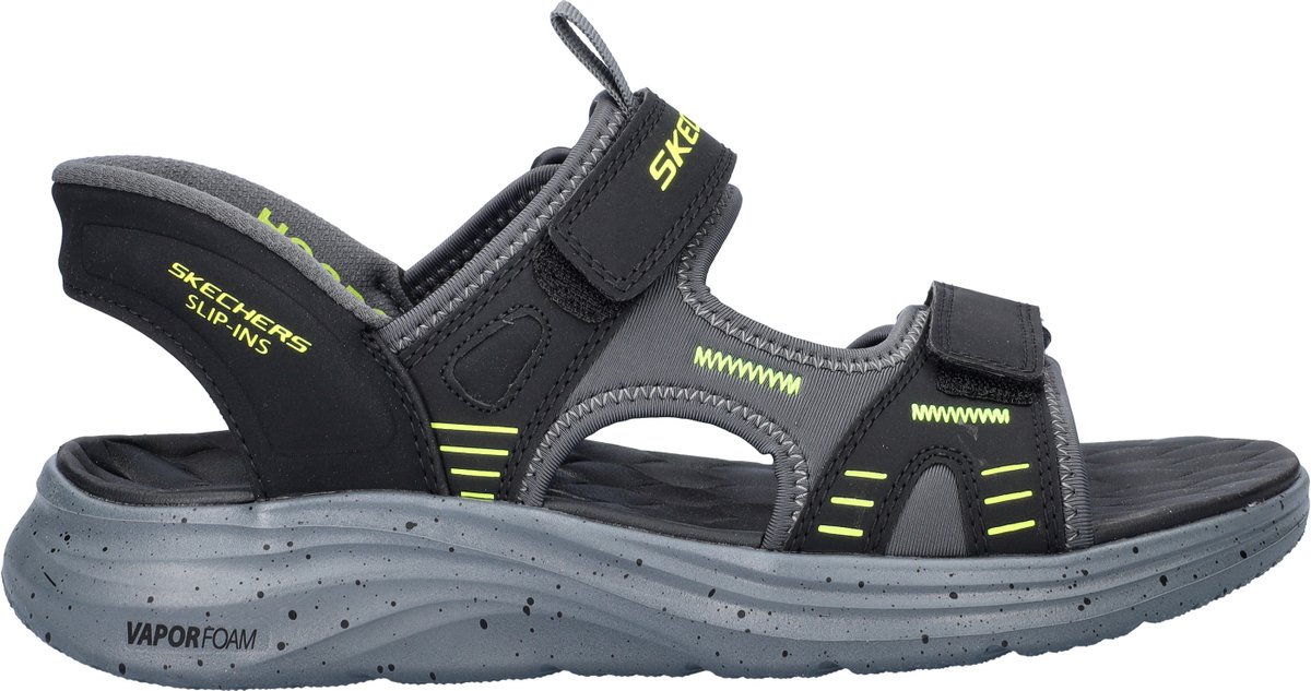 Skechers Hands Free Slip-In Vapor Foam heren sandaal - Zwart multi - Maat 45