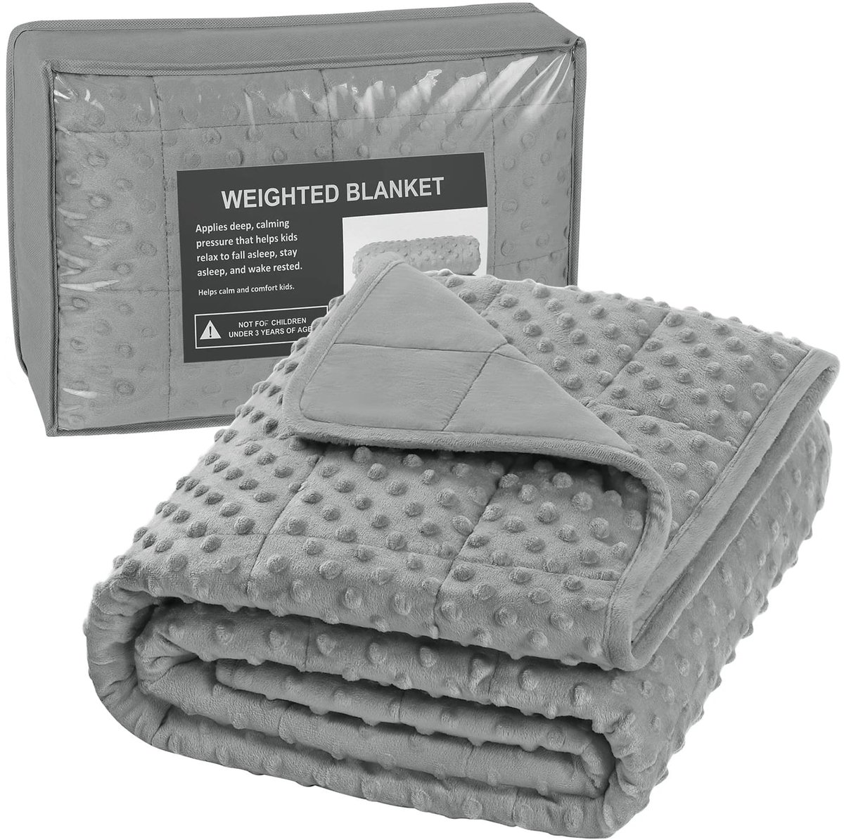 Gewogen deken kinderen 105x150cm 3kg - Stressverlichting en beter slapen - Therapiedeken - 105x150 cm 4.5 kg