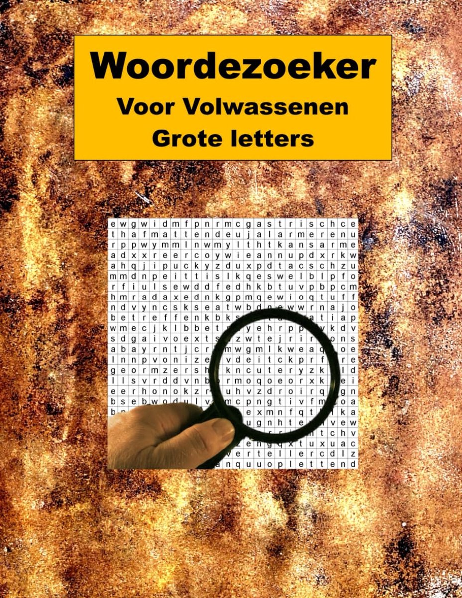 Woordzoeker voor volwassenen - Grote letters - Versterkt je woordenschat - Ontspanning en plezier - ShopVlot