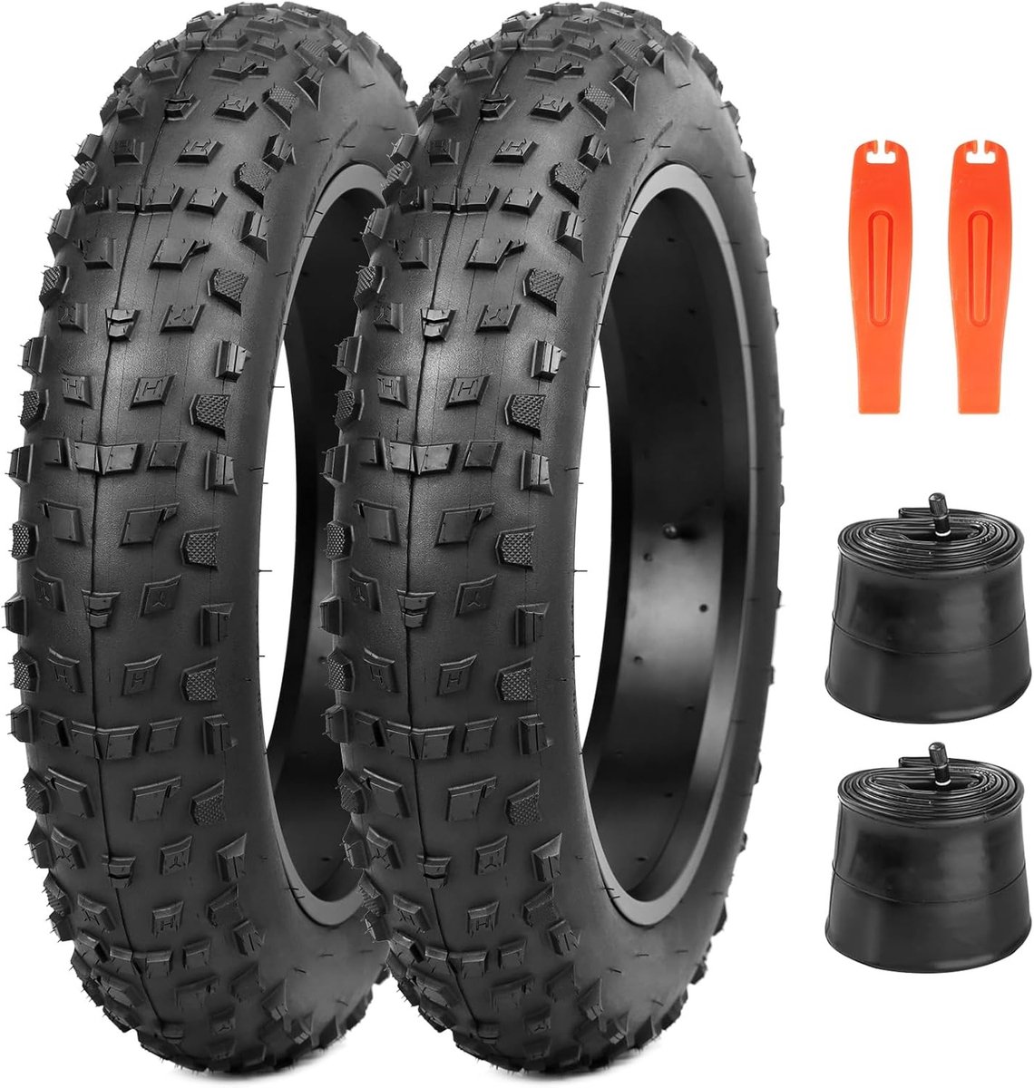 E-bike Banden - Zwart - 20 x 4,0 inch - Heavy Duty Rubber - Voor E-bikes en Fatbikes