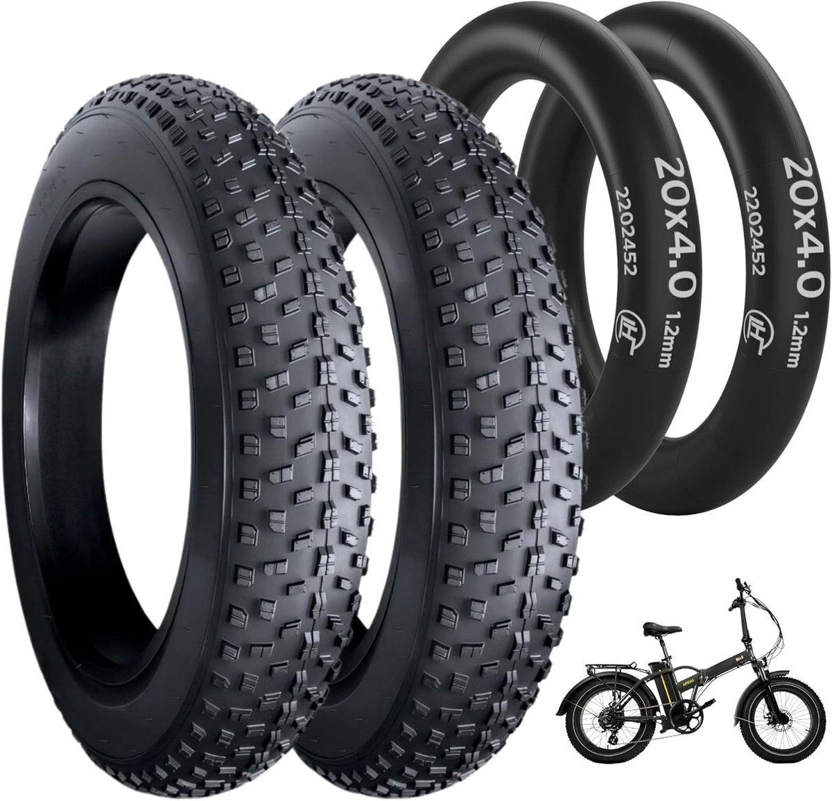 Fatbike Banden - 20 inch - 20 x 4 inch - Robuuste Banden voor Elektrische Step en Fiets