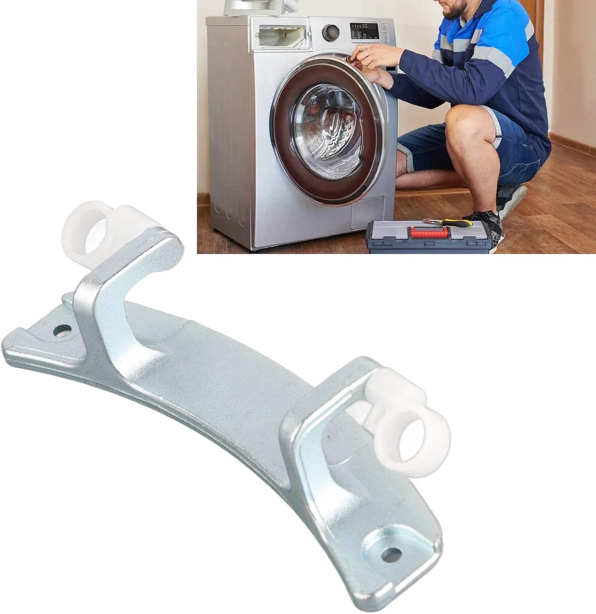 Vervangingsscharnier voor wasmachine, aluminium legering, universeel voor voorlader wasmachines, duurzame accessoires en onderdelen
