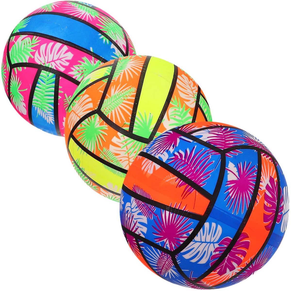 Opblaasbare ballonnen 22 cm - PVC - Set van 3 - Perfect voor zwembad en strand - ShopVlot