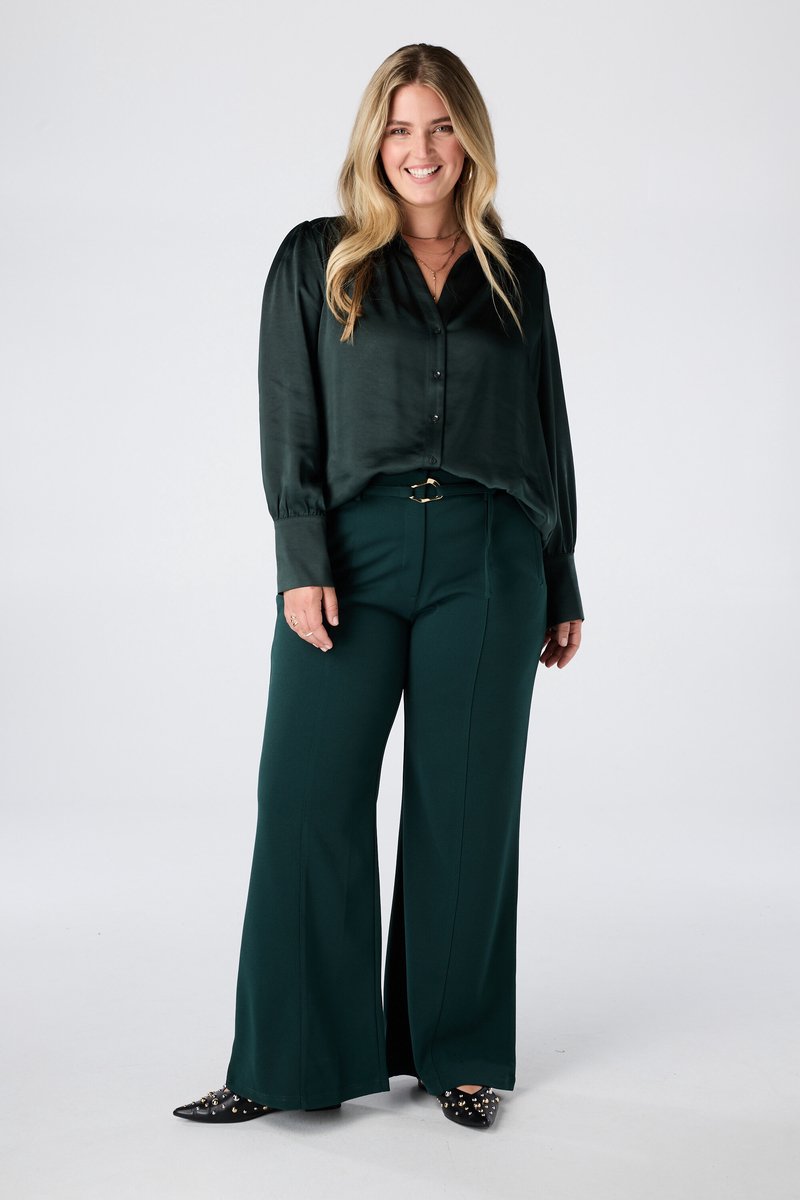 MS Mode Broek Rechte pantalon met ceintuur