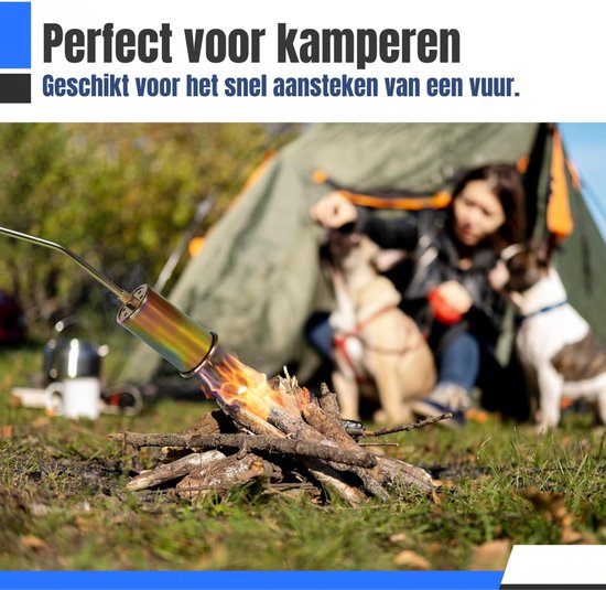 Lìon® Onkruidbrander - Onkruidbrander Gas - Onkruidverwijderaars - Zilver - 90cm x 6cm x 6cm van Lion — afbeelding 5