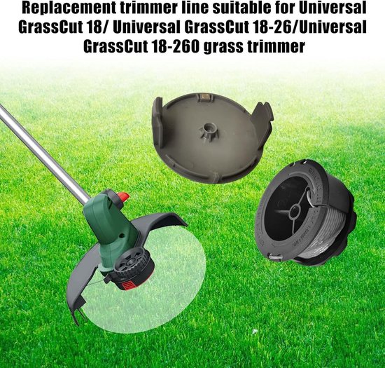 Vervangingsspoel 1.6 mm 6 m voor Universele Grasmaaier met 4 Spoelen en 1 Dop - Ideaal voor Grastrimmer, Tuinonderhoud en Precisiewerk — afbeelding 2