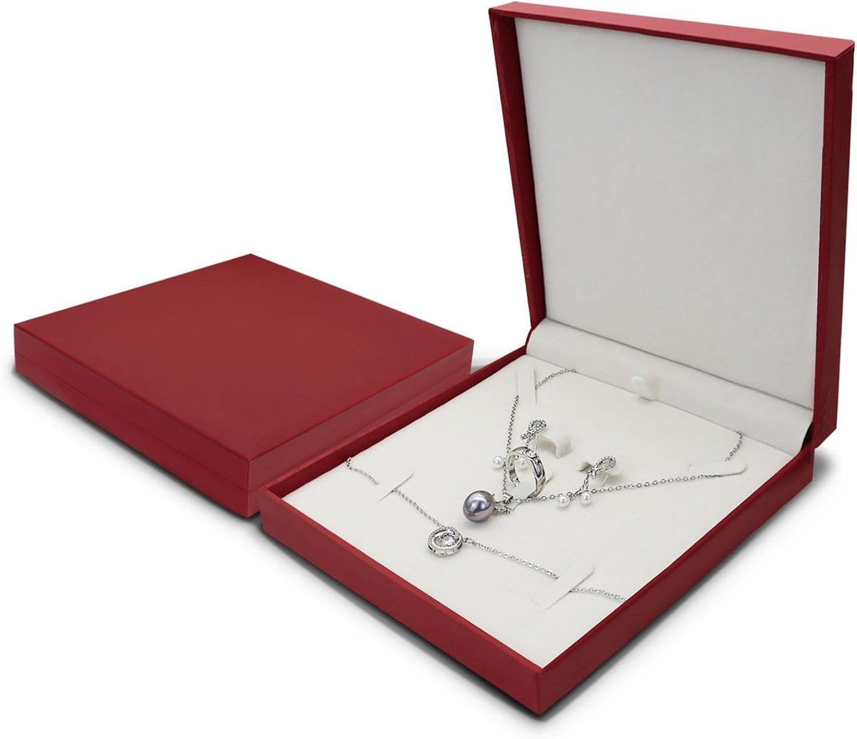 Reisjuwelendoos Organiser voor Ringen, Kettingen, Oorbellen en Armbanden - Compact en Draagbaar (Rood)