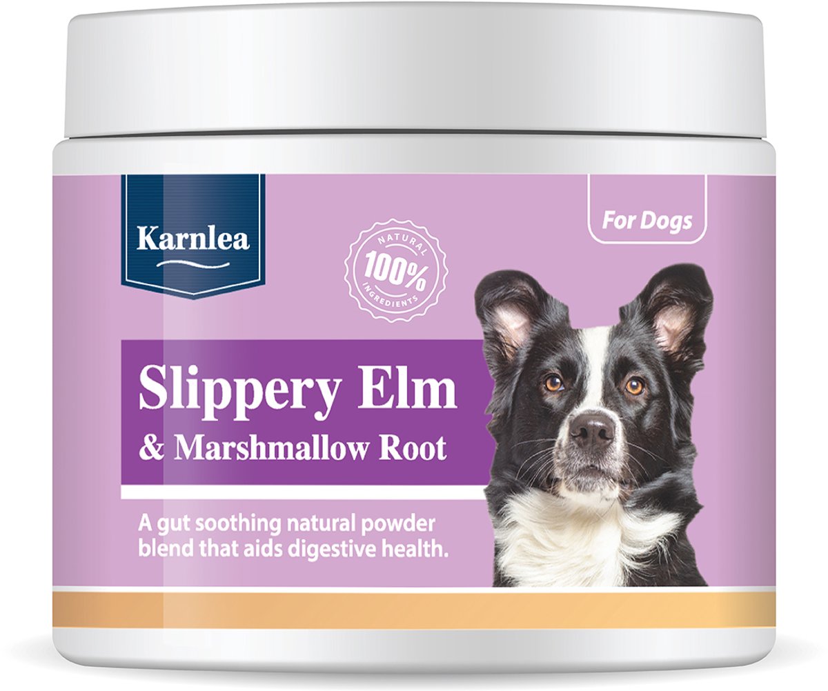 Karnlea Slippery elm en marshmallow root - Gladde iep en heemstwortel poeder voor honden en katten