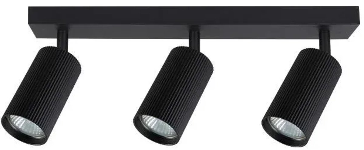 Plafondlamp GU10 LED Lucerno verstelbaar 3x Zwart