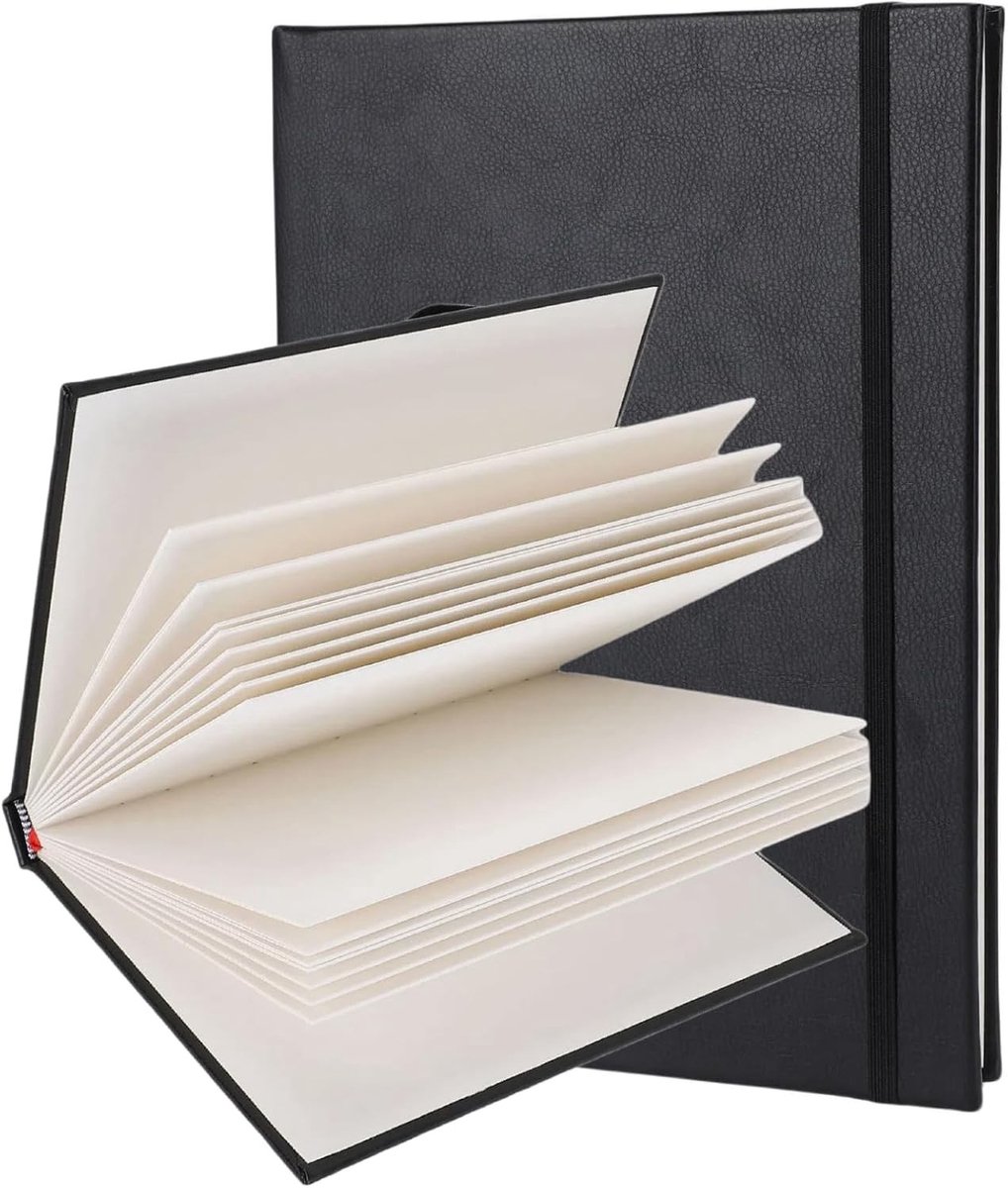 Professioneel aquarelboek met 300 gsm premium papier, harde kaft voor kunstenaars, ideaal voor natte en droge media, 30 vellen 148 x 210 mm