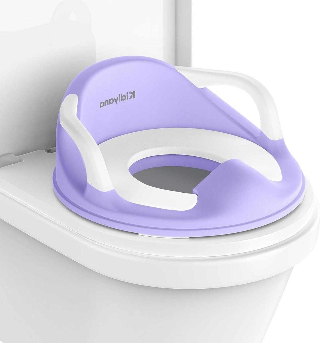 Toiletopzetstuk voor kinderen - WC verkleiner - Zindelijkheidstraining - Antislip en stabiel - 36 x 337 cm - Lila