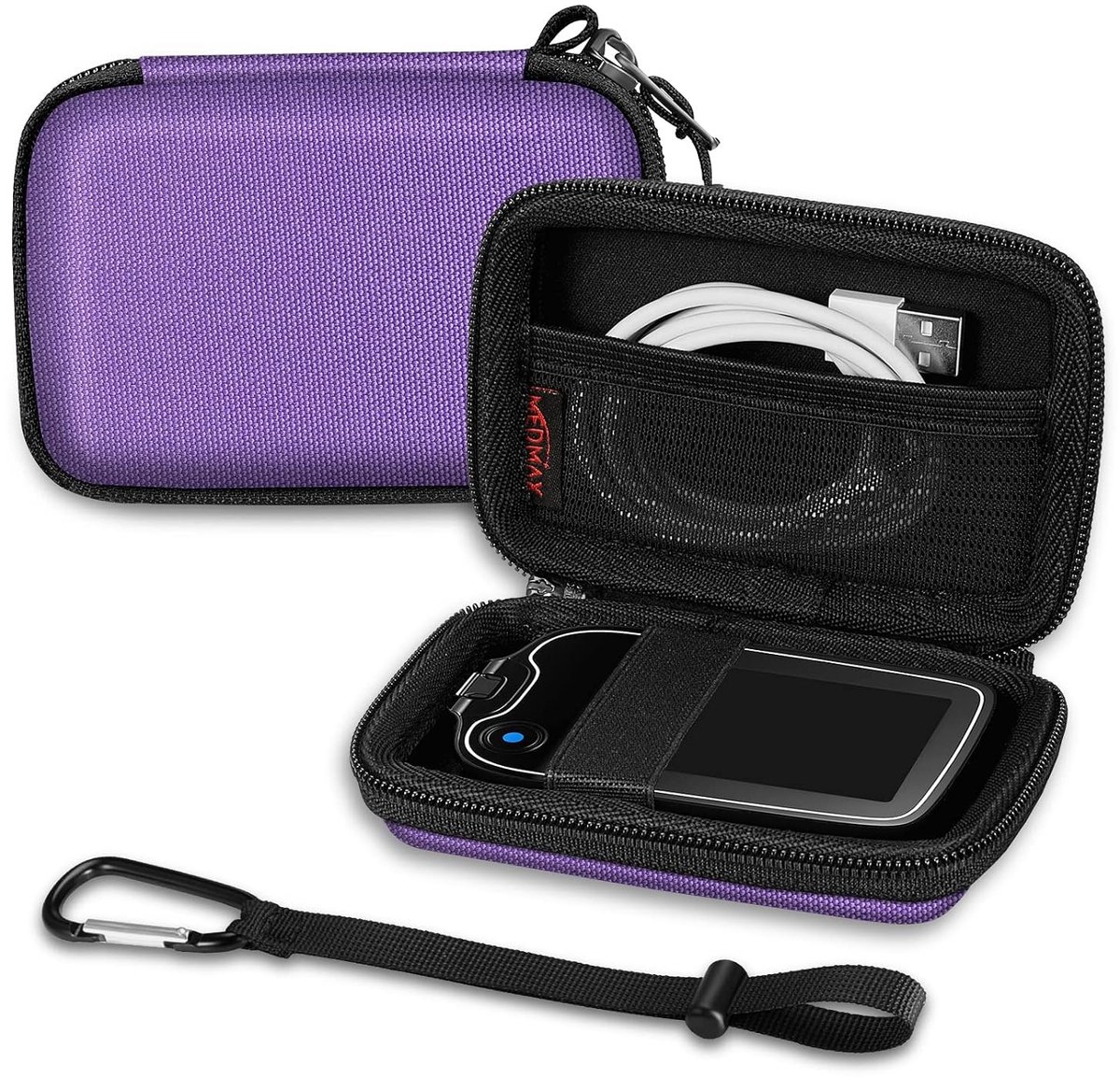 Hard Protective Case voor Freestyle Libre 3 / Libre 2 / Libre Reader - Lichtgewicht, Schokbestendig, Met Clip en Handvat voor Diabetici, Ideaal voor Bescherming en Gebruiksgemak