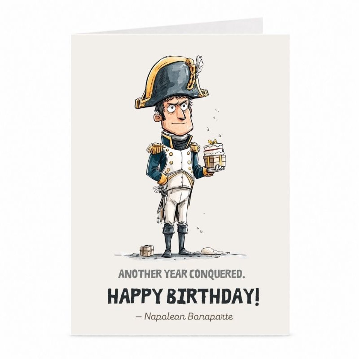 Napoleon - Verjaardagskaart - JustTheCardGuy - A6 met envelop