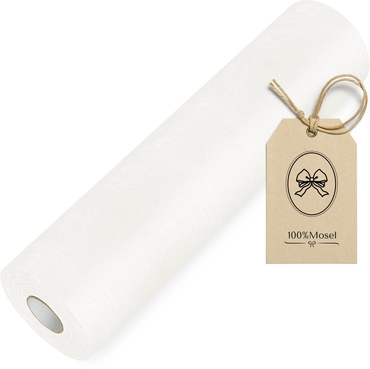 Tafelloper 30 cm x 25 m - 100% mosel vlies - crème beige - ideaal voor feestelijke tafels - ShopVlot