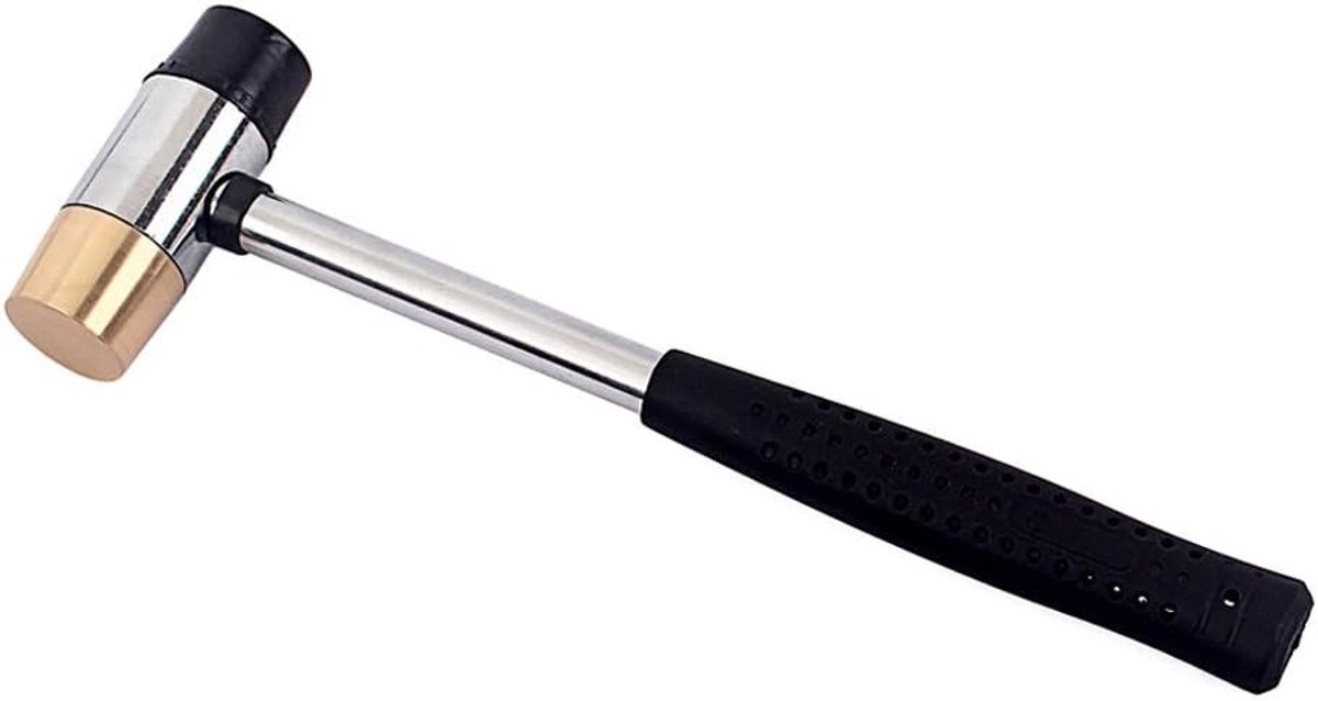 Fret Hammer voor Gitaarbouwers met 26mm Diameter, Zwart Plastic en Messing Kop voor Snareninstrumenten