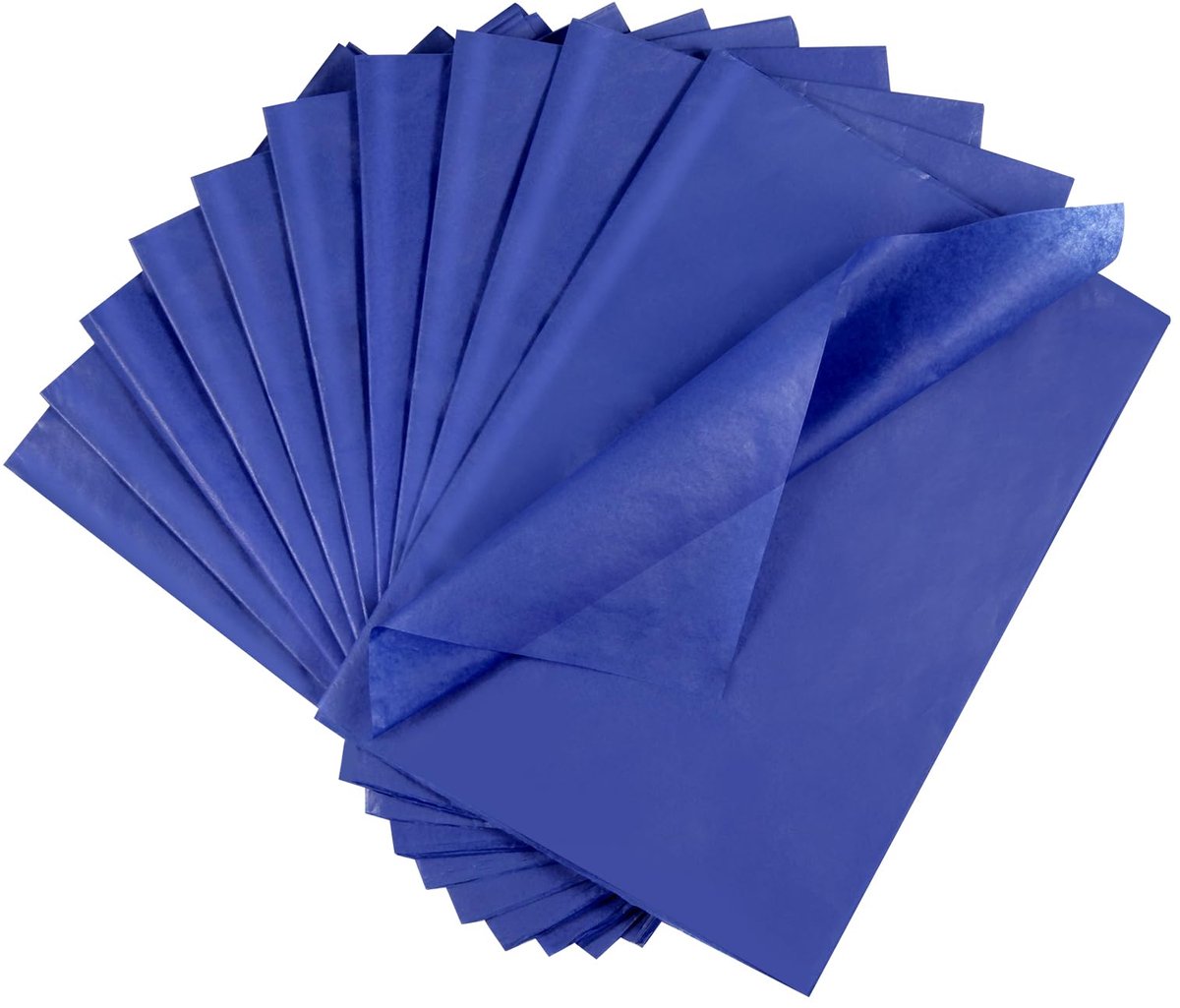 Blauw gekleurd zijdepapier 50 x 35 cm voor handwerk en geschenkverpakking