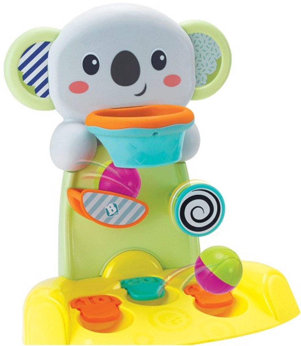 B-Kids happy hoops busy stack playset - kleurrijke stapelset met ringen en vormen voor baby's en peuters. stimuleert fijne motoriek, hand-oogcoördinatie en probleemoplossend denken. duurzaam, veilig en leuk educatief speelgoed voor thuis.