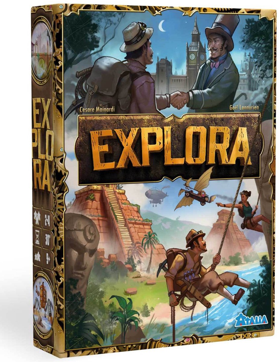 kaartspel Explora avontuur schatten zoeken 2-4 spelers.