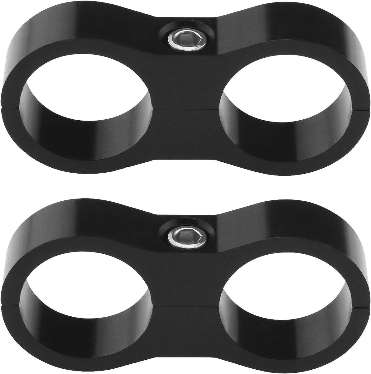 2 Stuks AN10 20mm Slangseparator Klem voor Brandstofleiding, Olieleiding en Waterpijp - Aluminium Legering Klemmen voor Efficiënte Scheiding