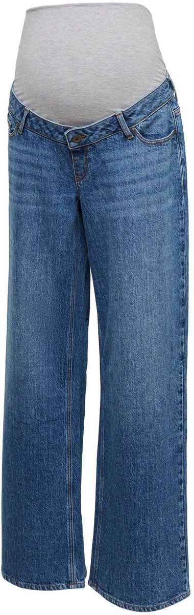 Mama Licious Zwangerschapsjeans met wijde pijpen Wide leg fit Mid waist Jeans