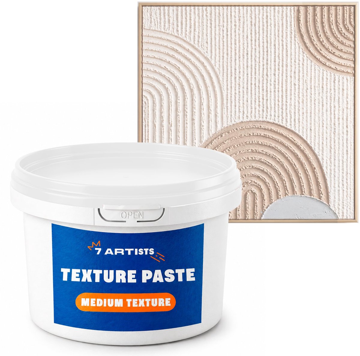 Structuurpasta 280 ml - Witte Modelleerpasta - Professionele Reliëfpasta voor 3D Kunst - ShopVlot