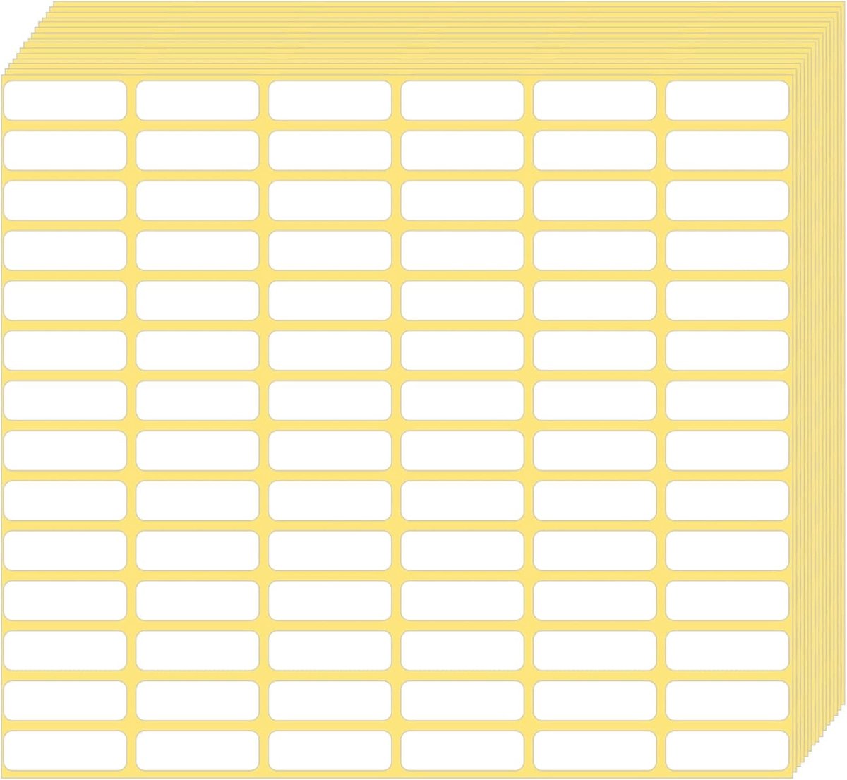 1680 Stuks Witte Zelfklevende Labels 10 x 20 mm Kleine Prijslabels voor Kantoor, Keuken en Organisatie