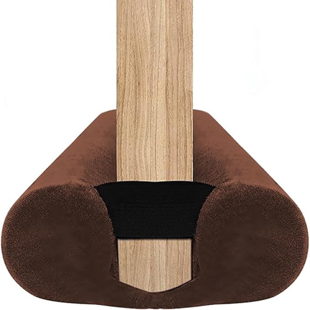 Deurtochtstopper voor de bodem van deuren dubbelzijdig tochtstopper kussen voor voordeurafdichting isolatie (Bruin, 85-100CM)